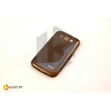 Силиконовый чехол Experts Samsung Galaxy Win Duos (i8552), черный с волной