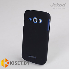 Пластиковый бампер Jekod и защитная пленка для Samsung Galaxy Core (i8262), черный
