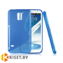 Силиконовый чехол Experts Samsung Galaxy S5 (I9600), синий с волной