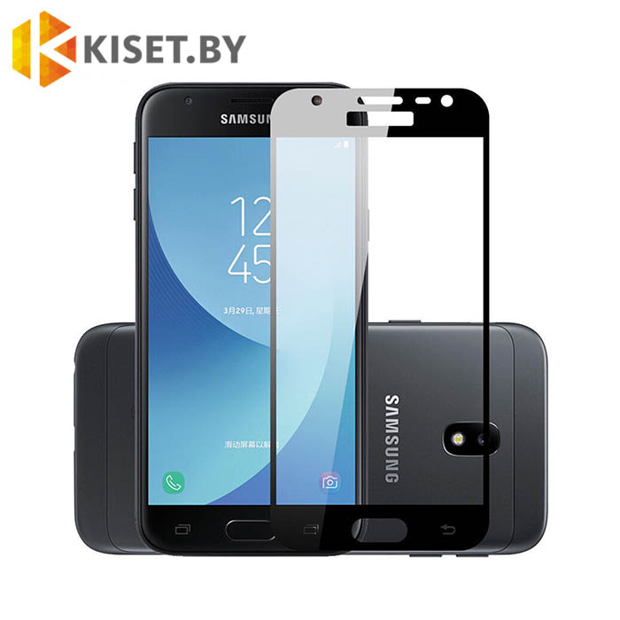 Защитное стекло на весь экран для Samsung Galaxy J2 (2018) J250F черное