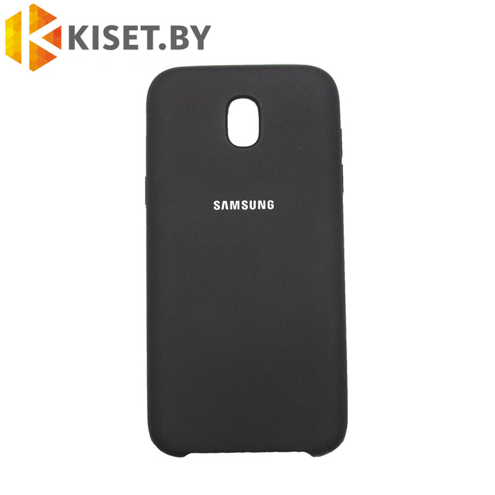 Soft-touch бампер Silicone Cover для Samsung Galaxy J7 2017, черный