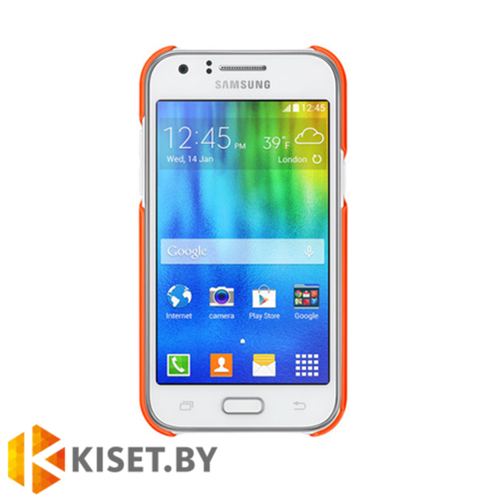 Чехол Protective Cover для Samsung Galaxy J1 (2016) J120F, оранжевый