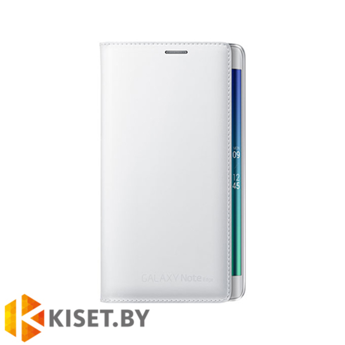 Чехол оригинальный Wallet Flip Cover для Samsung Galaxy Note Edge, белый