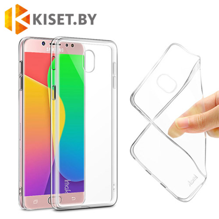 Силиконовый чехол Ultra Thin TPU для Samsung Galaxy J7 (2017) J730, прозрачный