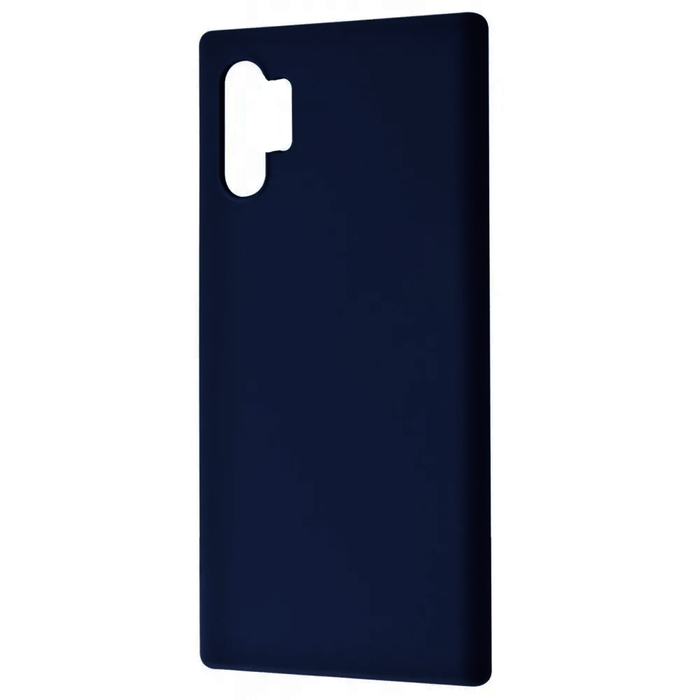 Soft-touch бампер Silicone Cover для Samsung Galaxy Note 10 Plus космический-синий