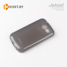 Силиконовый чехол Jekod с защитной пленкой для Samsung Galaxy Trend S7390, черный