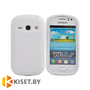 Силиконовый чехол для Samsung Galaxy Fame (S6810), белый с волной