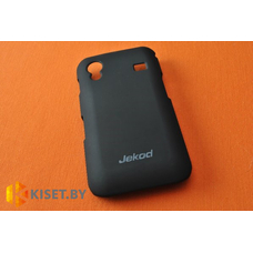 Пластиковый бампер Jekod и защитная пленка для Samsung Galaxy Ace (S5830), черный