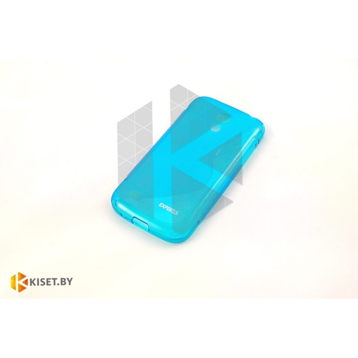 Силиконовый чехол для Samsung Galaxy Star Plus (S7262), бирюзовый с волной