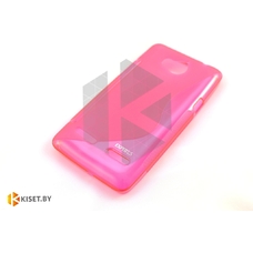 Силиконовый чехол Experts Samsung Galaxy Ace (S5830), розовый с волной