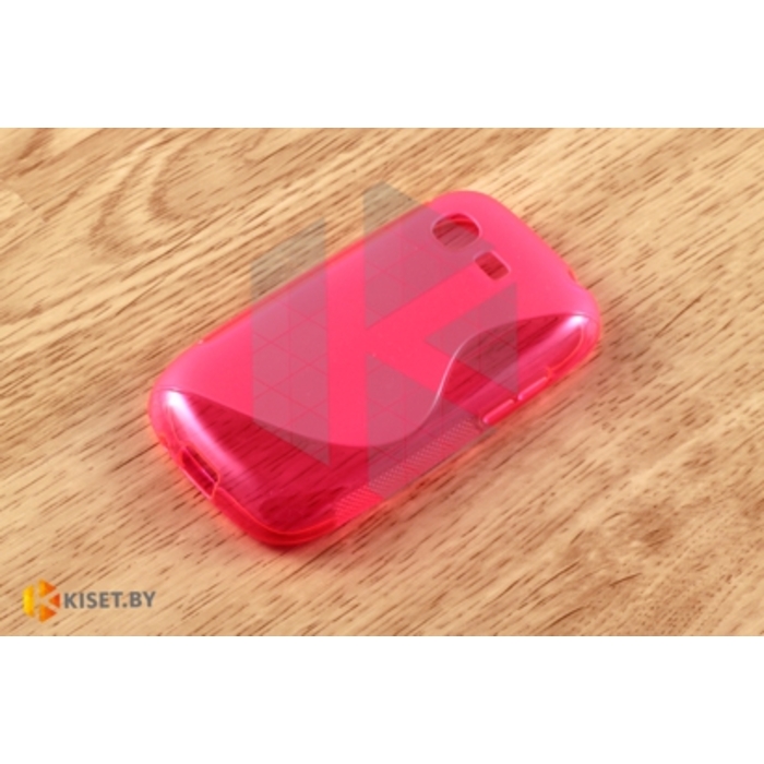 Силиконовый чехол матовый для Samsung S5310 Galaxy Pocket Neo, розовый