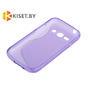Силиконовый чехол для Samsung Galaxy Ace 3 (S7270), фиолетовый с волной