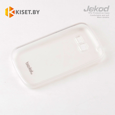 Силиконовый чехол Jekod с защитной пленкой для Samsung Galaxy Trend S7390, белый