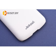 Пластиковый бампер Jekod и защитная пленка для Samsung Galaxy Trend (S7390), белый