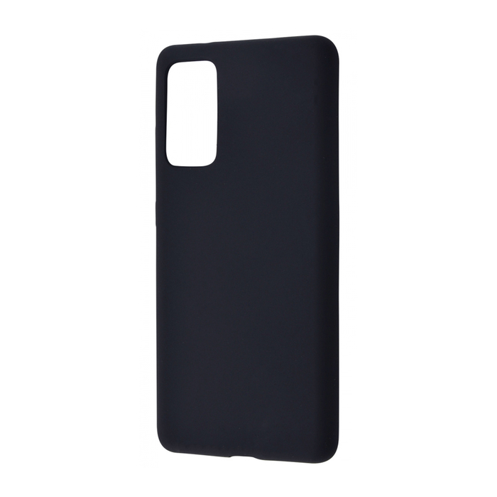 Силиконовый чехол матовый для Samsung Galaxy S20 FE черный