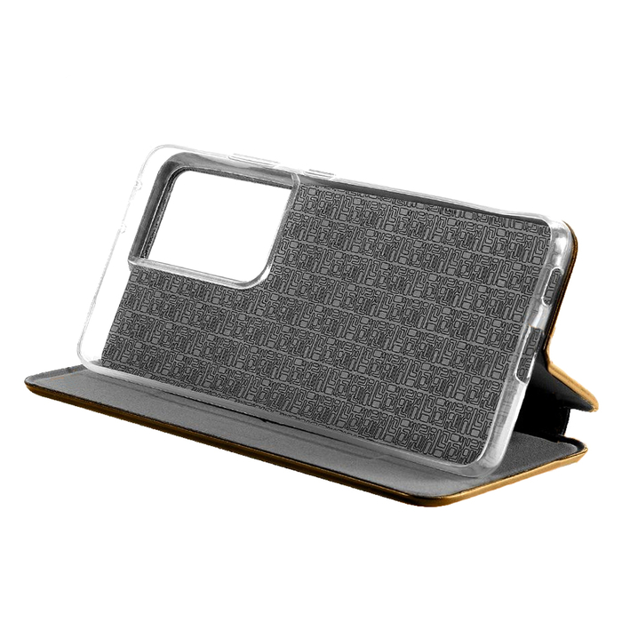 Чехол-книжка KST Book Case 3D с визитницей для Samsung Galaxy S21 Ultra золотой