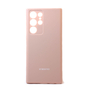 Soft-touch бампер KST Silicone Cover для Samsung Galaxy S22 Ultra пудровый с закрытым низом
