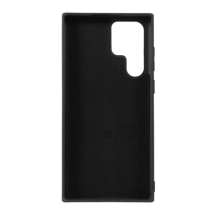 Soft-touch бампер KST Silicone Cover для Samsung Galaxy S22 Ultra черный с закрытым низом