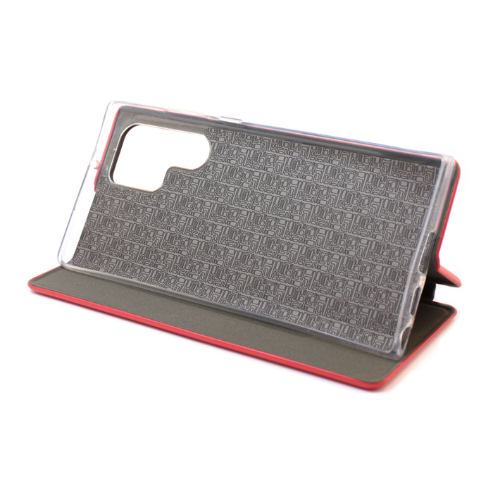 Чехол-книжка KST Book Case 3D с визитницей для Samsung Galaxy S22 Ultra красный