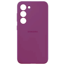 Soft-touch бампер KST Silicone Cover для Samsung Galaxy S23 Plus марсала с закрытым низом