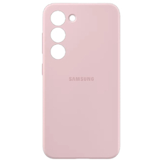 Soft-touch бампер KST Silicone Cover для Samsung Galaxy S23 Plus пудровый с закрытым низом