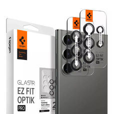 Защитное стекло на камеру SPIGEN OPTIK.TR EZ FIT для SAMSUNG S23 ULTRA черный 2 шт.