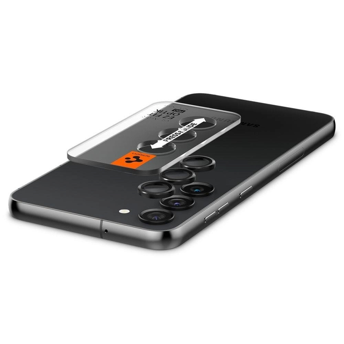 Защитное стекло на камеру SPIGEN OPTIK.TR EZ FIT для SAMSUNG S23 / S23+ PLUS / S24 черный 2 шт.