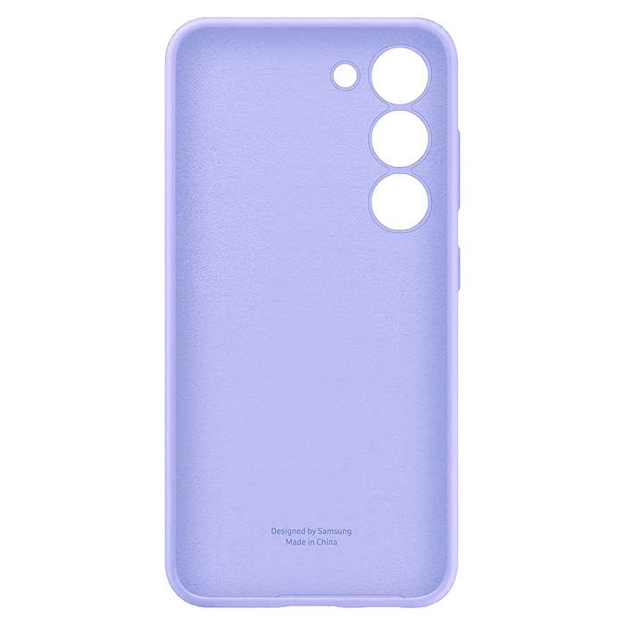 Soft-touch бампер KST Silicone Cover для Samsung Galaxy S23 фиалковый с закрытым низом
