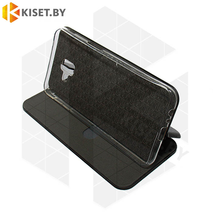 Чехол-книжка Book Case 3D с визитницей для Samsung Galaxy J6 Plus (2018) черный