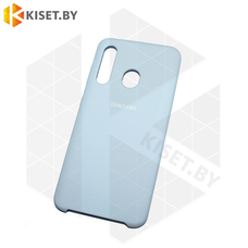 Soft-touch бампер Silicone Cover для Samsung Galaxy A60 голубой