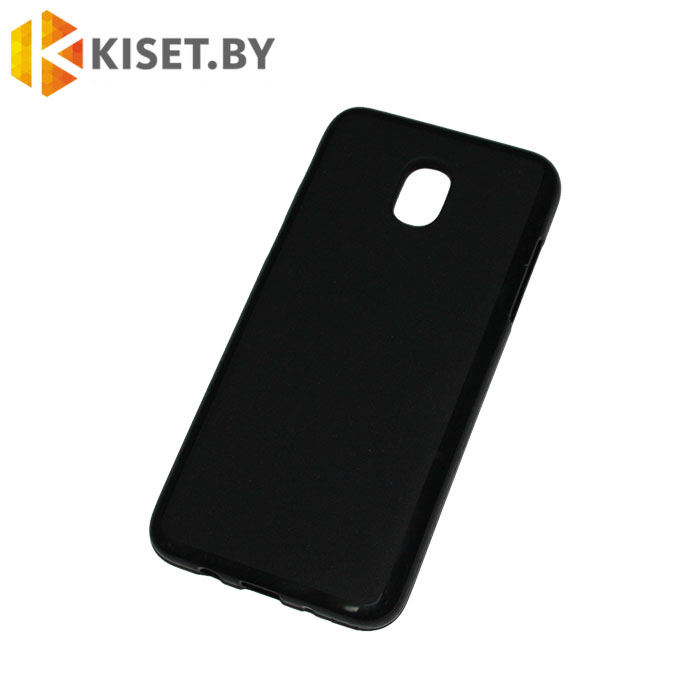 Силиконовый чехол матовый для Samsung Galaxy J3 (2018) черный Силиконовый чехол матовый для Samsung Galaxy J3 (2018) черный