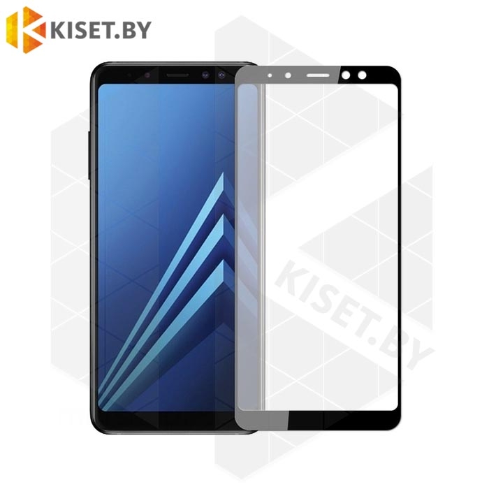 Защитное стекло полной проклейки Full glue для Samsung Galaxy A7 (2018) A750 черное