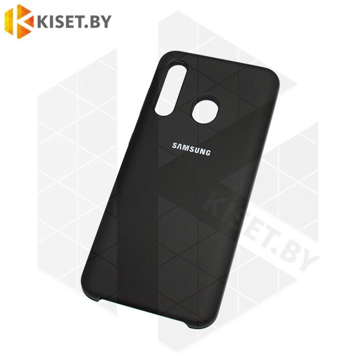 Soft-touch бампер Silicone Cover для Samsung Galaxy A60 черный