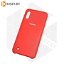 Soft-touch бампер Silicone Cover для Samsung Galaxy M10 красный