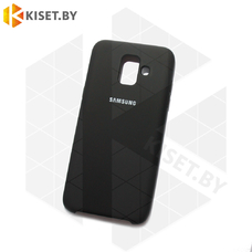 Soft-touch бампер Silicone Cover для Samsung Galaxy A6 (2018) черный