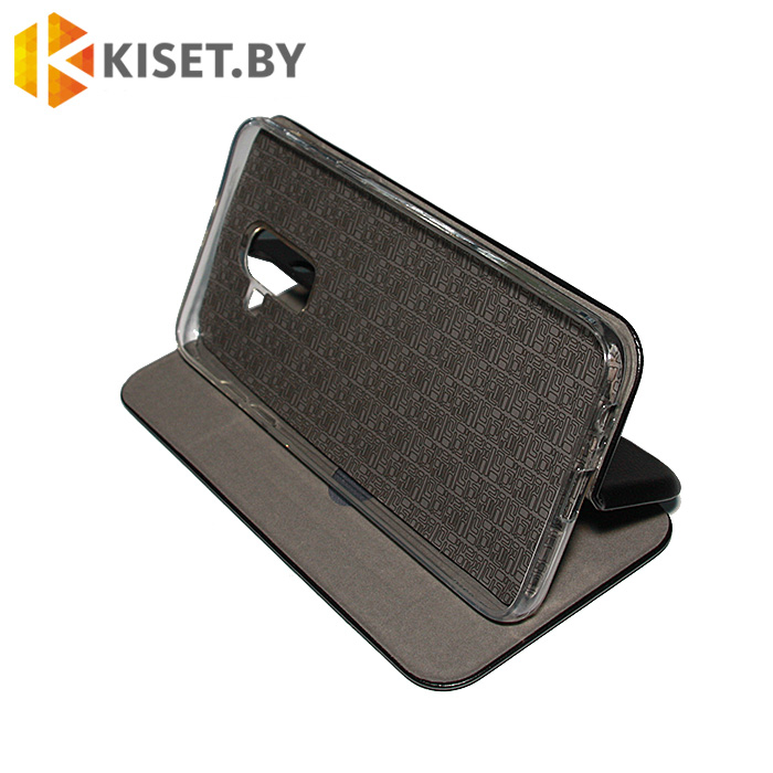 Чехол-книжка Book Case 3D с визитницей для Samsung Galaxy J8 (J800FN) 2018 черный