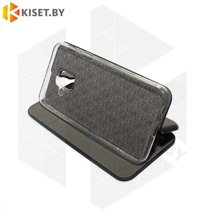 Чехол-книжка Book Case 3D с визитницей для Samsung Galaxy A6 (2018) черный