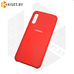 Soft-touch бампер Silicone Cover для Samsung Galaxy A70 красный