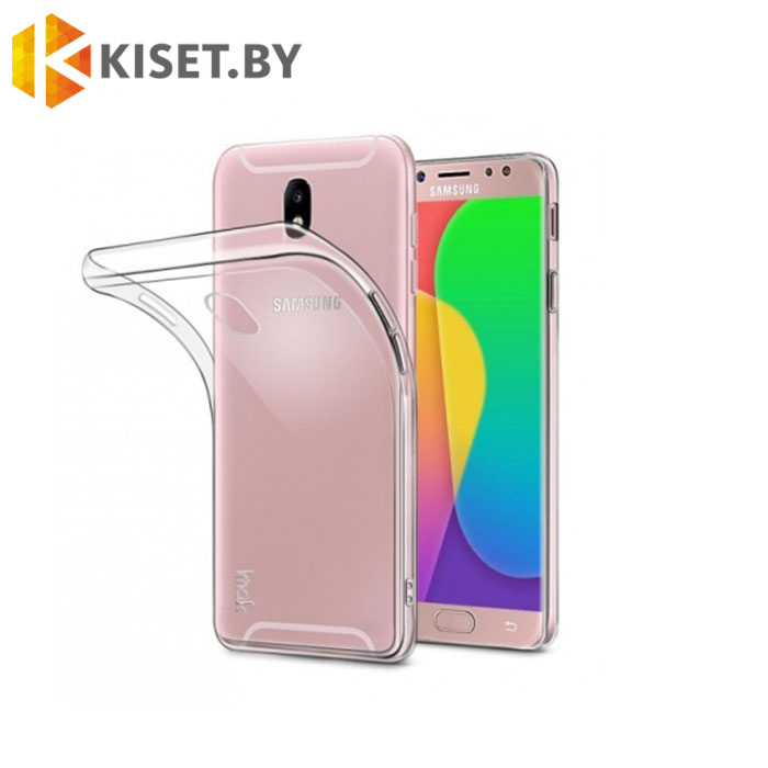 Силиконовый чехол Ultra Thin TPU для Samsung Galaxy J7 2018 прозрачный