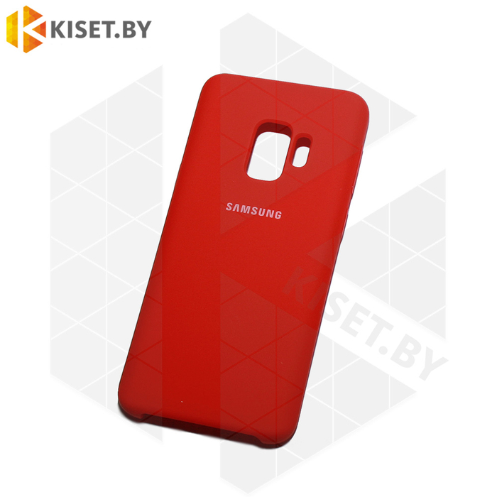 Soft-touch бампер Silicone Cover для Samsung Galaxy S9 (G960) красный 