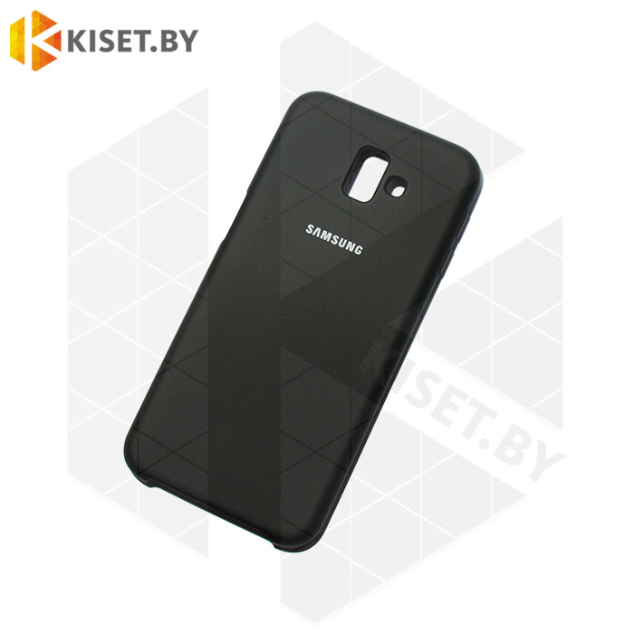 Soft-touch бампер Silicone Cover для Samsung Galaxy J6 Plus (2018) черный