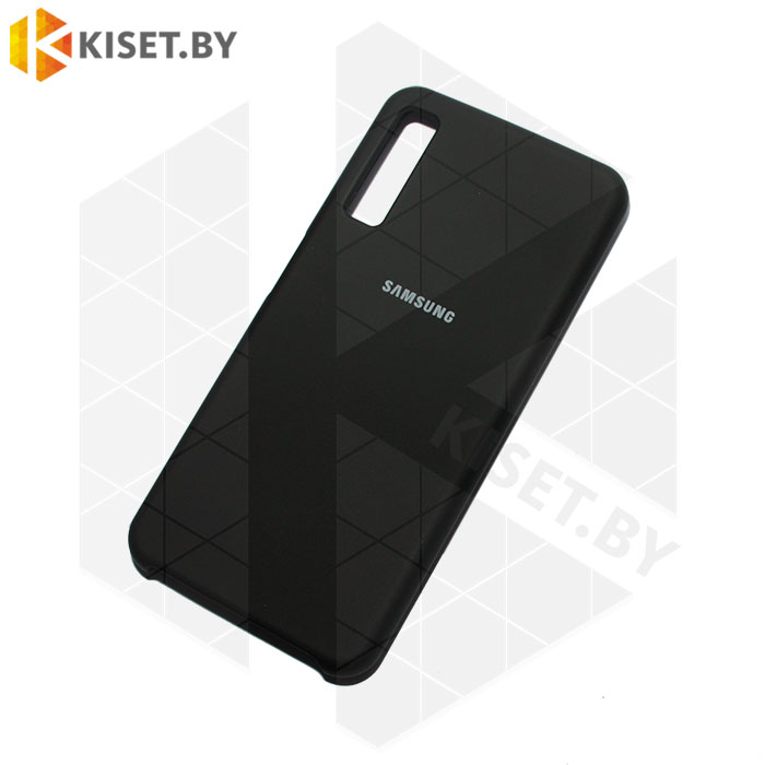 Soft-touch бампер Silicone Cover для Samsung Galaxy A7 (2018) A750 черный