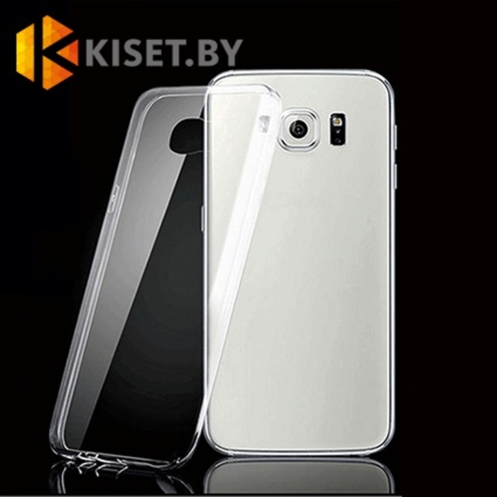 Силиконовый чехол Ultra Thin TPU для Samsung Galaxy S6 Edge Plus (G928), прозрачный