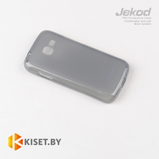 Силиконовый чехол Jekod с защитной пленкой для Samsung Galaxy Star Plus S7262, черный