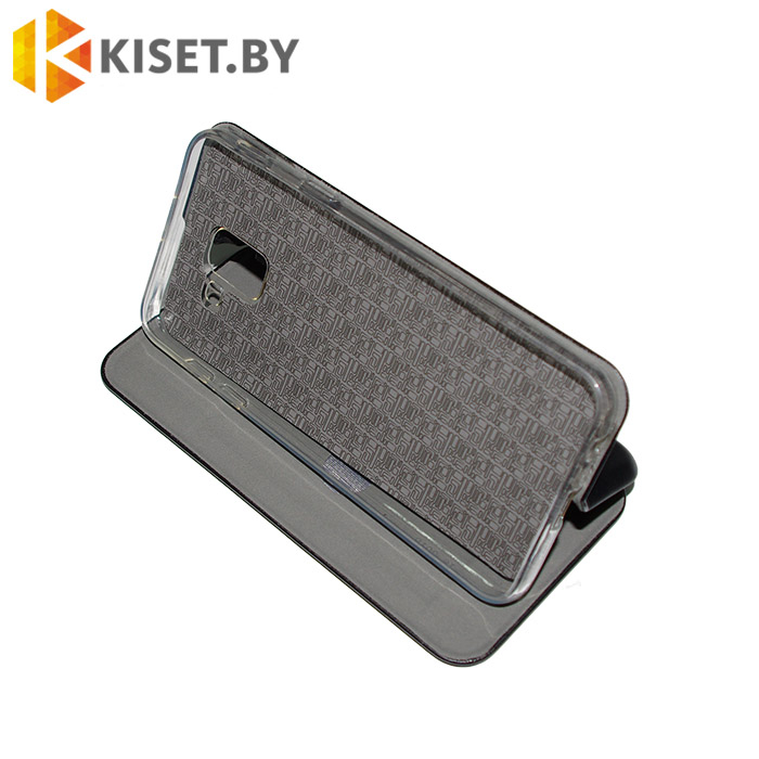 Чехол-книжка Book Case 3D с визитницей для Samsung Galaxy J6 (2018) черный