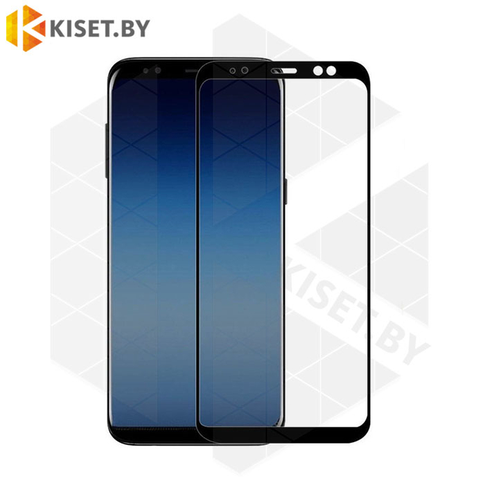 Защитное стекло полной проклейки Full glue для Samsung Galaxy J6 Plus (2018) черное