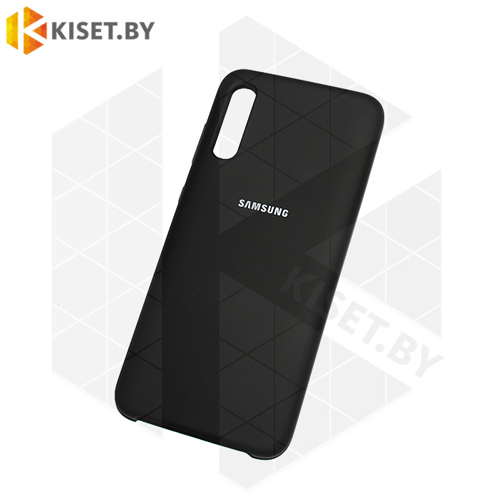 Soft-touch бампер Silicone Cover для Samsung Galaxy A70 черный