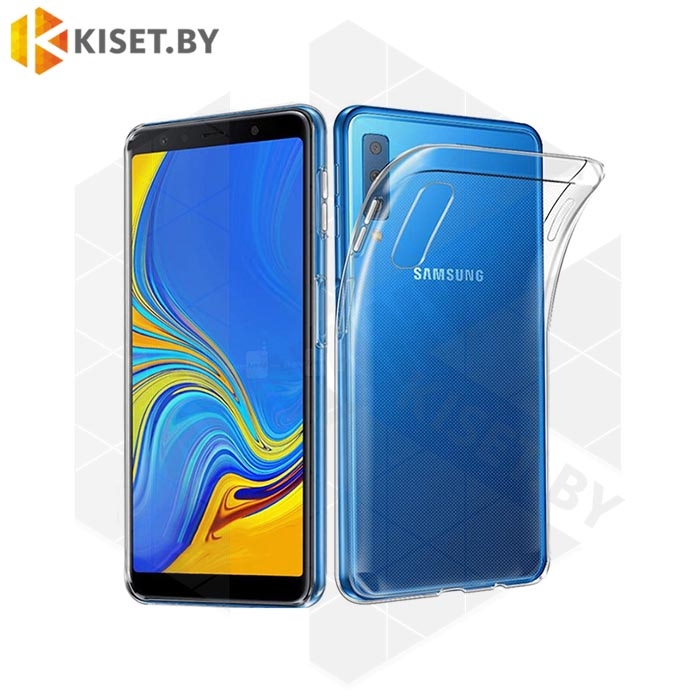 Силиконовый чехол Ultra Thin TPU для Samsung Galaxy A7 (2018) A750 прозрачный