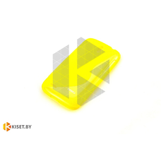 Силиконовый чехол для Sony Xperia C3, желтый с волной