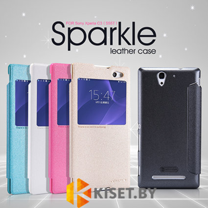 Чехол Nillkin Sparkle для Sony Xperia C3, черный